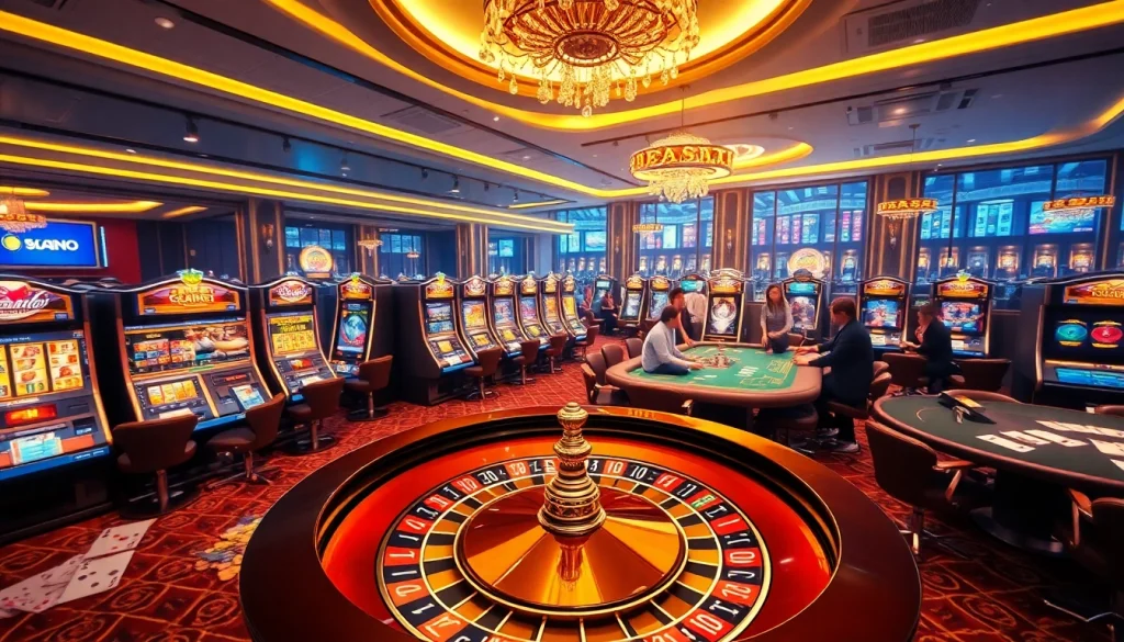 Engaging players in an elegant online casino setting showcasing site casino en ligne excitement.
