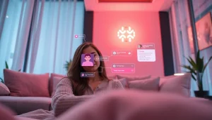 Engaging scene of a free ai sex chat platform showcasing modern interface with inviting colors.